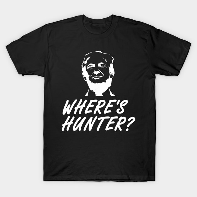 WHERE IS HUNTER T-SHIRT T-Shirt by Zaku